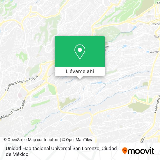 Mapa de Unidad Habitacional Universal San Lorenzo