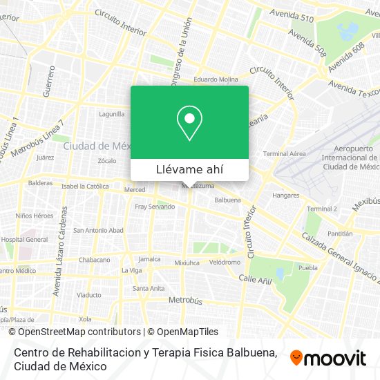 Mapa de Centro de Rehabilitacion y Terapia Fisica Balbuena