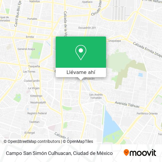 Mapa de Campo San Simón Culhuacan