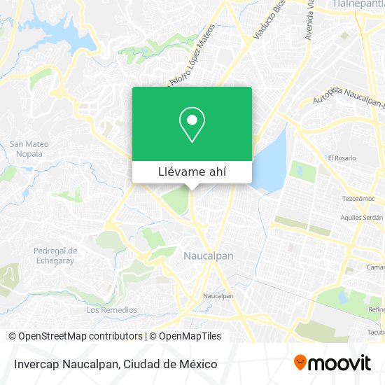 Mapa de Invercap Naucalpan