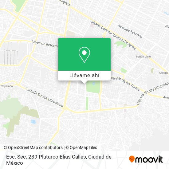 Mapa de Esc. Sec. 239 Plutarco Elias Calles