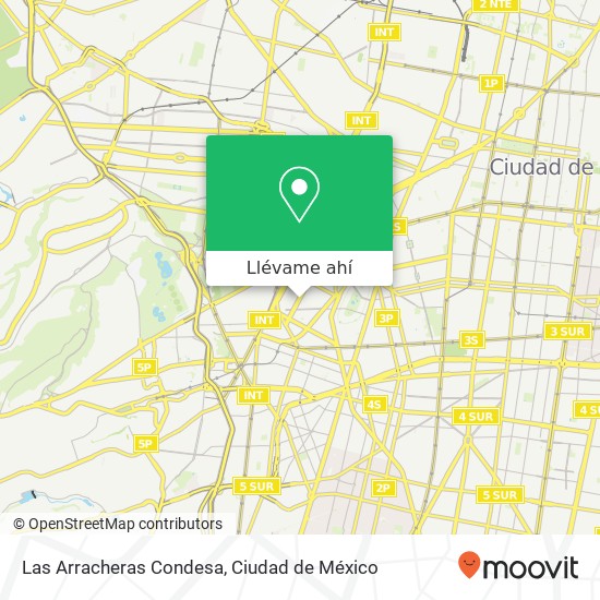 Mapa de Las Arracheras Condesa