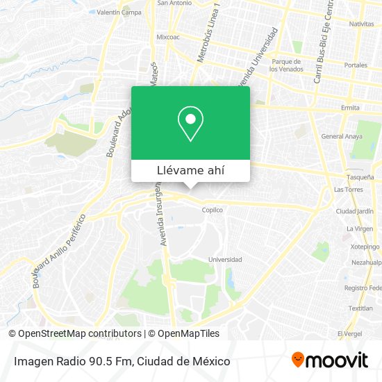 Gallo Sindicato Monarca Cómo llegar a Imagen Radio 90.5 Fm en Alvaro Obregón en Autobús o Metro?