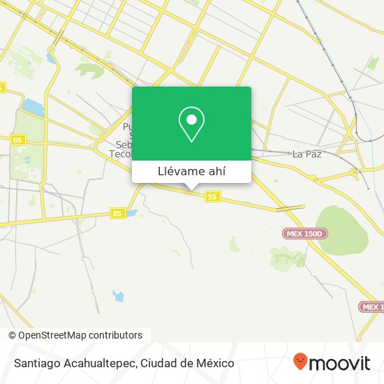 Mapa de Santiago Acahualtepec