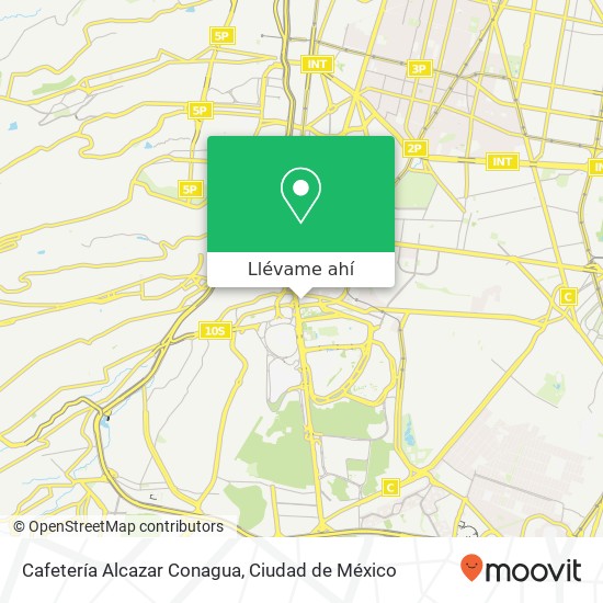 Mapa de Cafetería Alcazar Conagua
