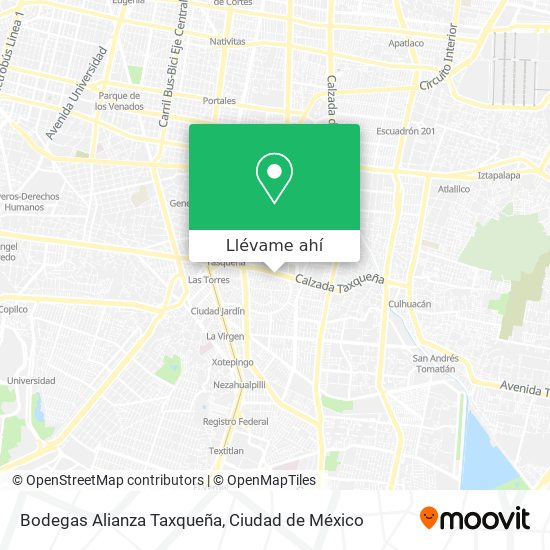 Mapa de Bodegas Alianza Taxqueña