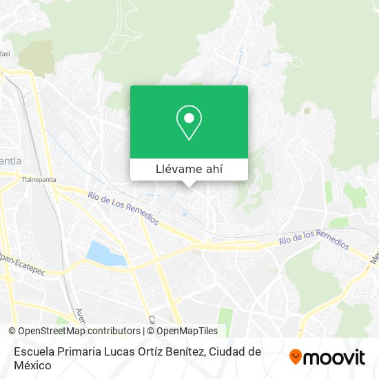 Mapa de Escuela Primaria Lucas Ortíz Benítez