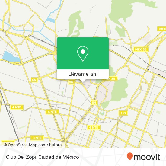 Mapa de Club Del Zopi