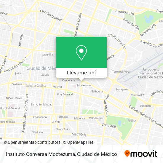 Mapa de Instituto Conversa Moctezuma