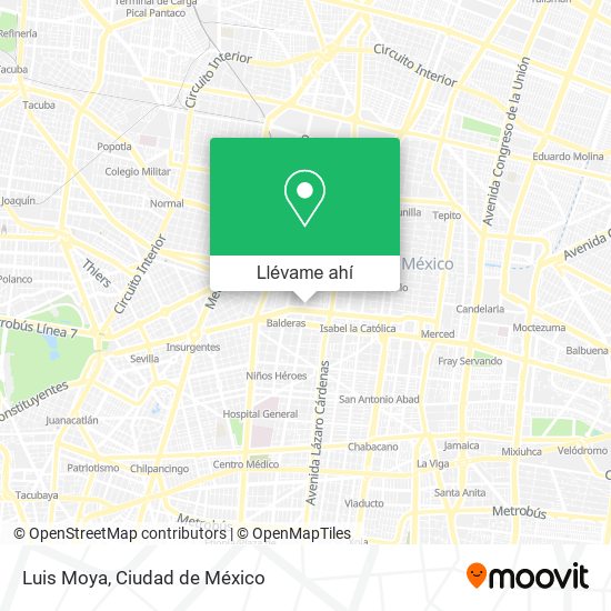 Mapa de Luis Moya