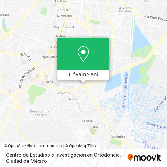 Mapa de Centro de Estudios e Investigacion en Ortodoncia