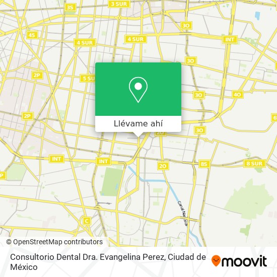 Mapa de Consultorio Dental Dra. Evangelina Perez