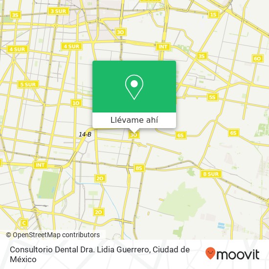 Mapa de Consultorio Dental Dra. Lidia Guerrero