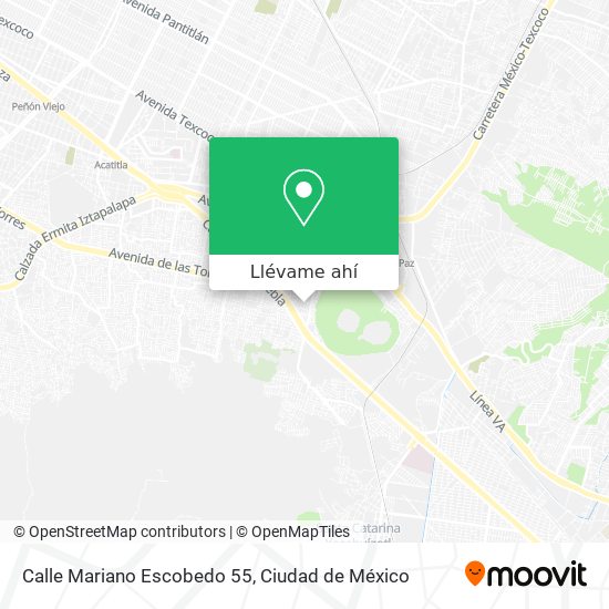 Mapa de Calle Mariano Escobedo 55