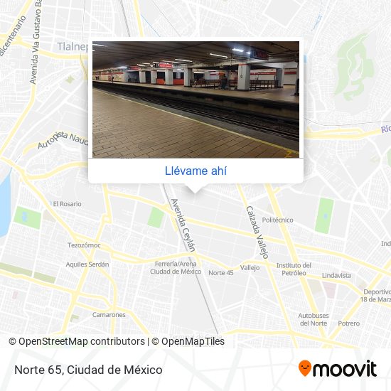 Cómo llegar a Norte 65 en Tultitlán en Autobús, Metro o Tren?
