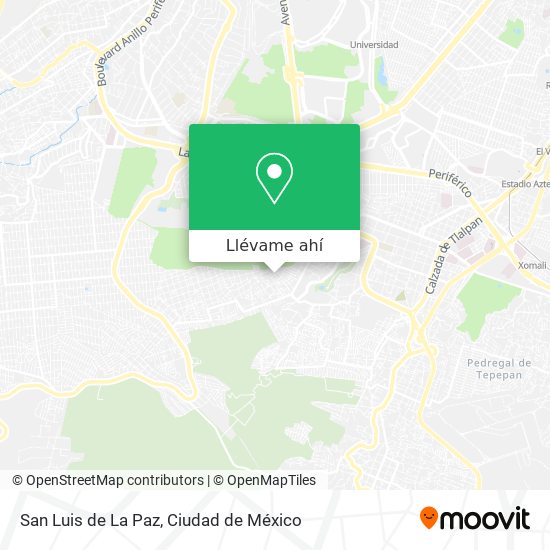 Mapa de San Luis de La Paz