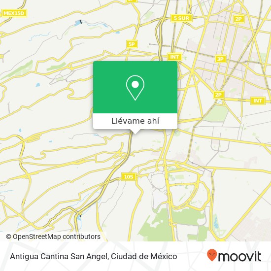 Mapa de Antigua Cantina San Angel