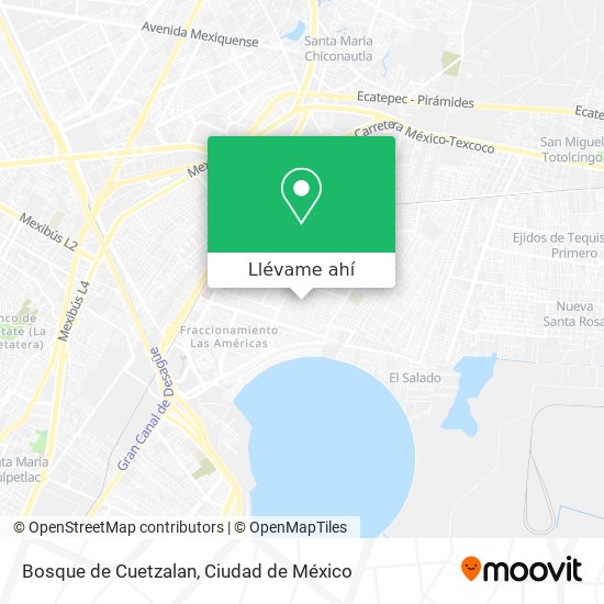 Cómo llegar a Bosque de Cuetzalan en Ecatepec De Morelos en Autobús?