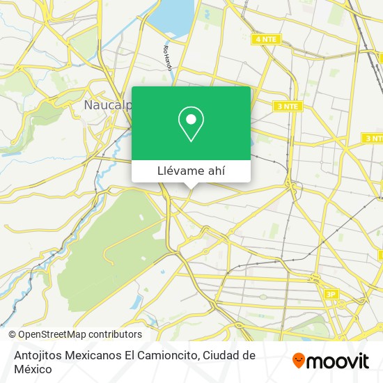 Mapa de Antojitos Mexicanos El Camioncito