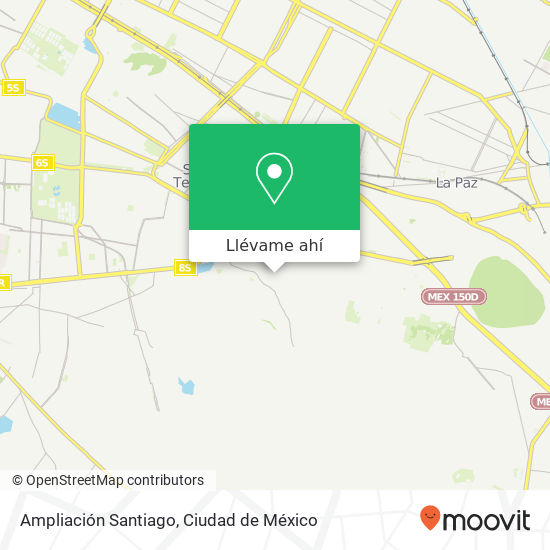 Mapa de Ampliación Santiago