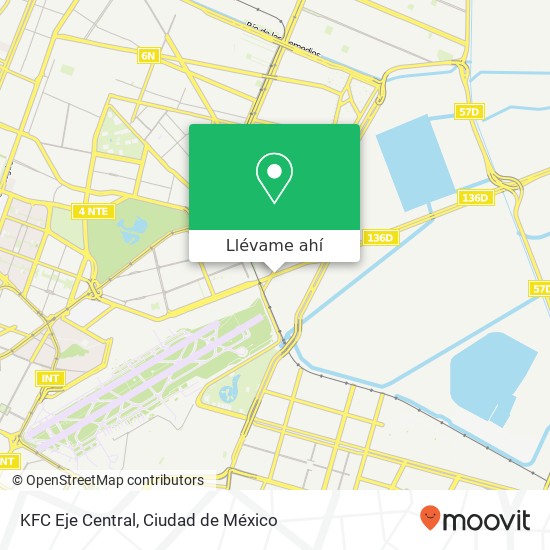 Mapa de KFC Eje Central