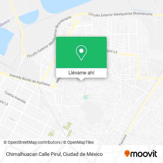 Mapa de Chimalhuacan Calle Pirul