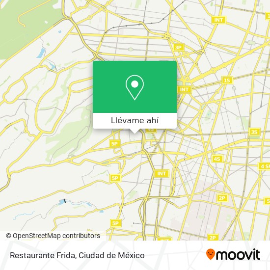 Mapa de Restaurante Frida