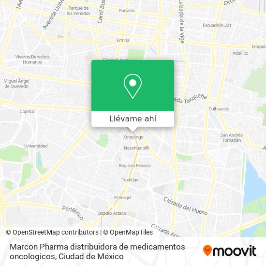 Cómo llegar a Marcon Pharma distribuidora de medicamentos oncologicos en  Benito Juárez en Autobús, Metro o Tren?