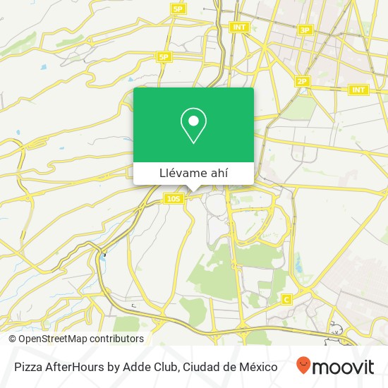 Mapa de Pizza AfterHours by Adde Club