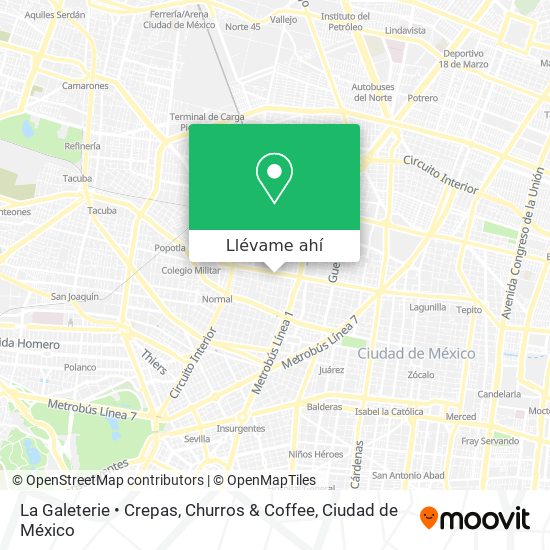 Mapa de La Galeterie • Crepas, Churros & Coffee