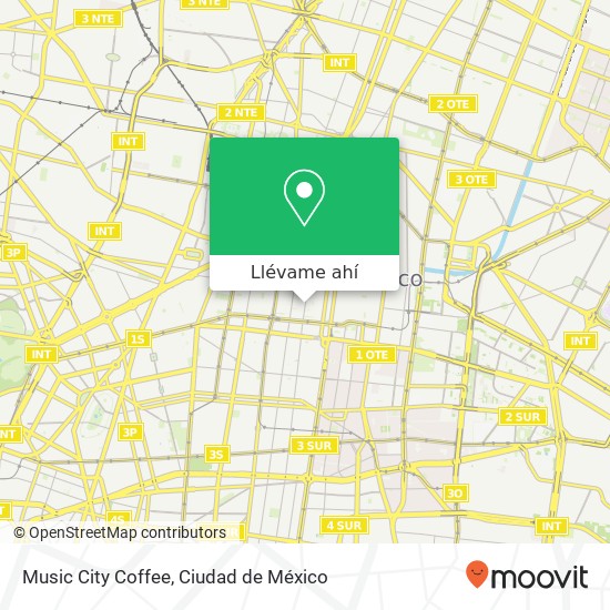 Mapa de Music City Coffee