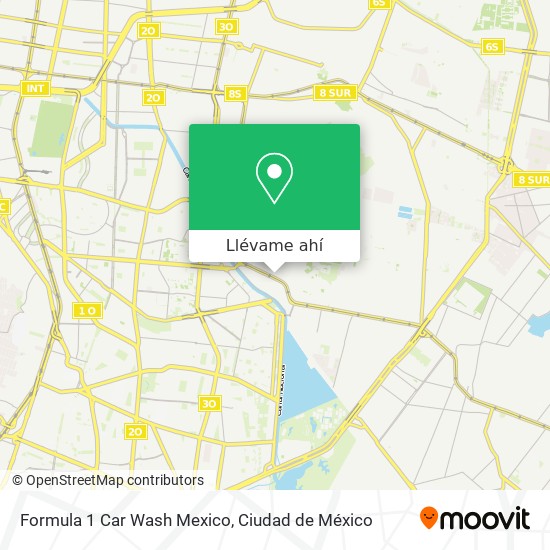 Mapa de Formula 1 Car Wash Mexico