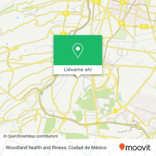 Mapa de Woodland health and fitness
