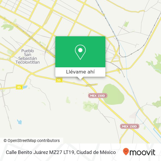 Mapa de Calle Benito Juárez MZ27 LT19