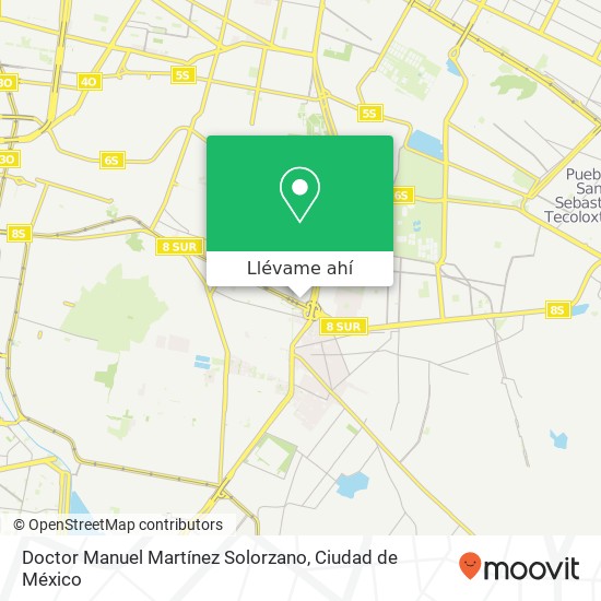 Mapa de Doctor Manuel Martínez Solorzano