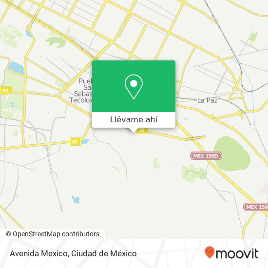 Mapa de Avenida Mexico