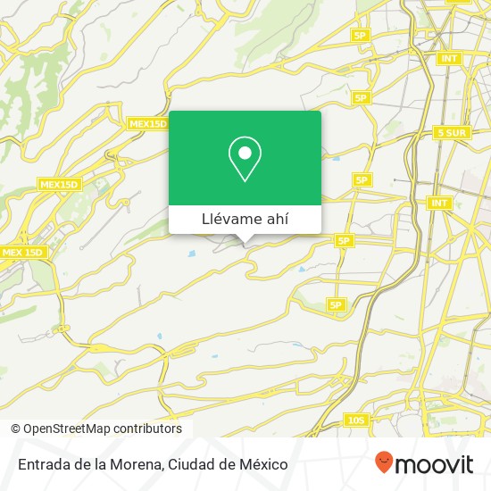 Mapa de Entrada de la Morena