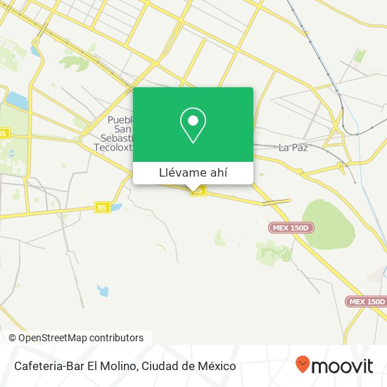 Mapa de Cafeteria-Bar El Molino