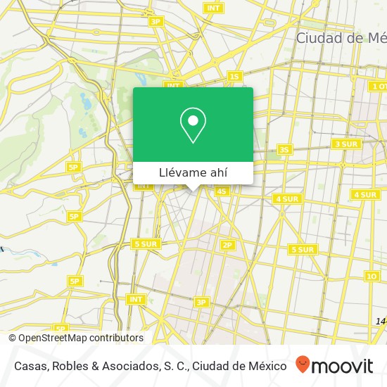 Mapa de Casas, Robles & Asociados, S. C.