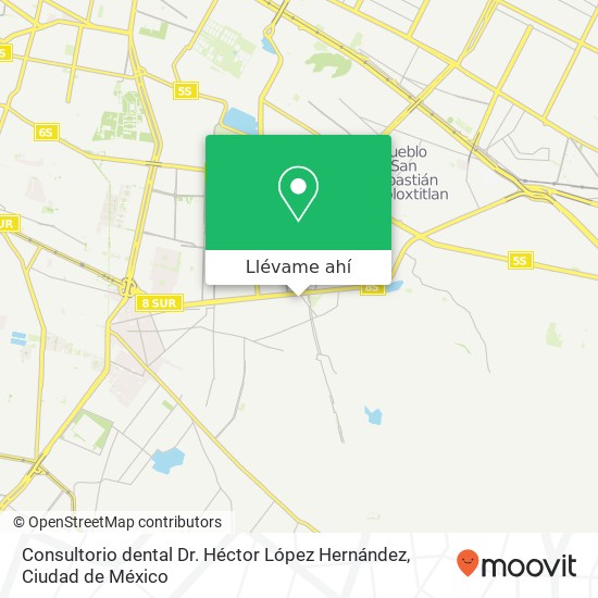 Mapa de Consultorio dental Dr. Héctor López Hernández