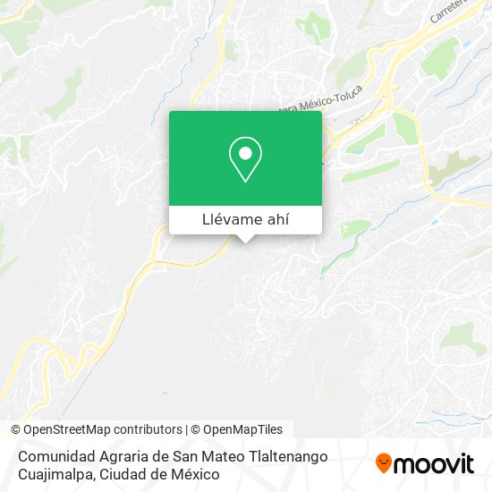 Mapa de Comunidad Agraria de San Mateo Tlaltenango Cuajimalpa