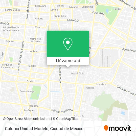 Cómo llegar a Colonia Unidad Modelo en Benito Juárez en Autobús o Metro?