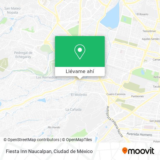Mapa de Fiesta Inn Naucalpan