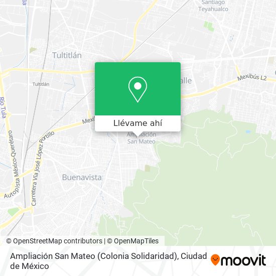 Mapa de Ampliación San Mateo (Colonia Solidaridad)