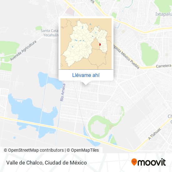 Mapa de Valle de Chalco
