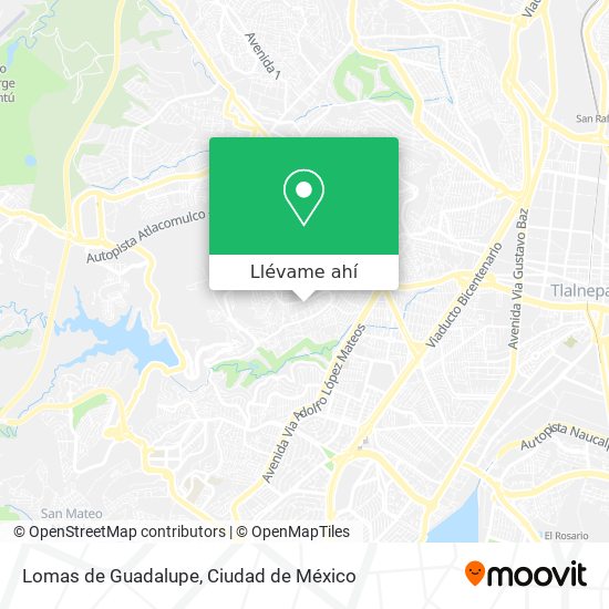 Mapa de Lomas de Guadalupe