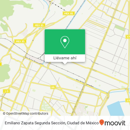 Mapa de Emiliano Zapata Segunda Sección