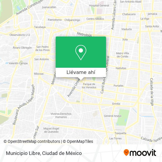 Mapa de Municipio Libre