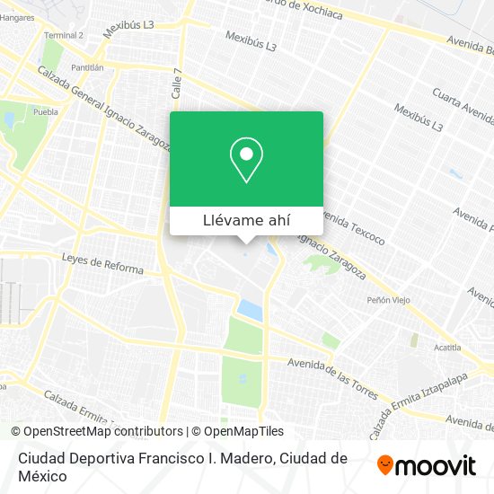 Mapa de Ciudad Deportiva Francisco I. Madero