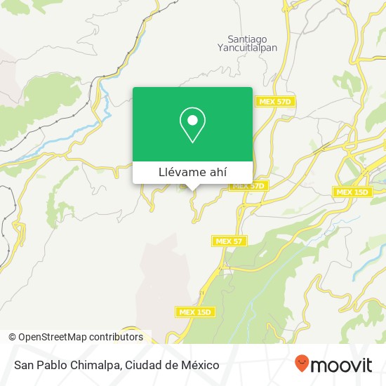 Mapa de San Pablo Chimalpa
